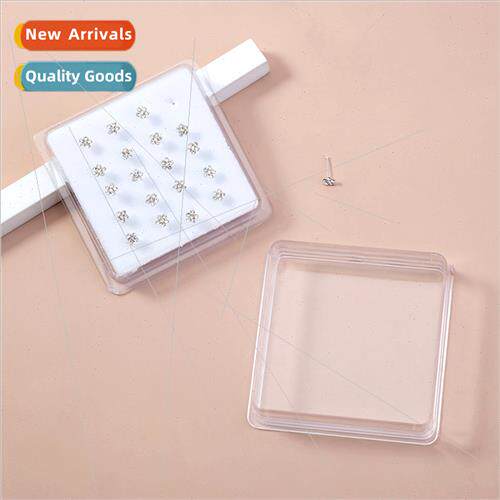 20pcs/set Classic diamond encrusted whe rhinestone pierced n