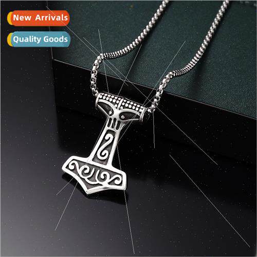 Europe Vintage Jewelry Stainless Steel Thor Hammer Mjolnir A