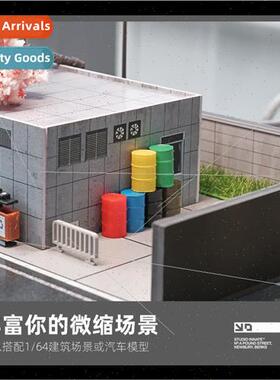 1:64 mini colorful oil drum model resin miniature figures sc