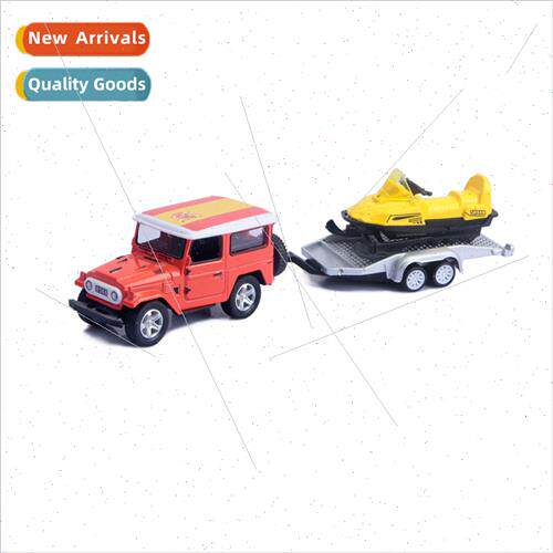 Children toy car Hummer car model wh towing airplane yacht j