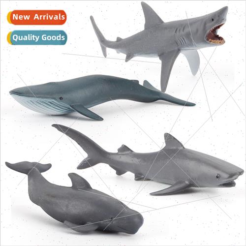 Mini sea creature model great whe shark blue whale pilot wha