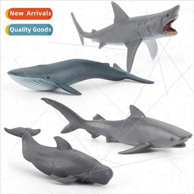 Mini sea creature model great whe shark blue whale pilot wha
