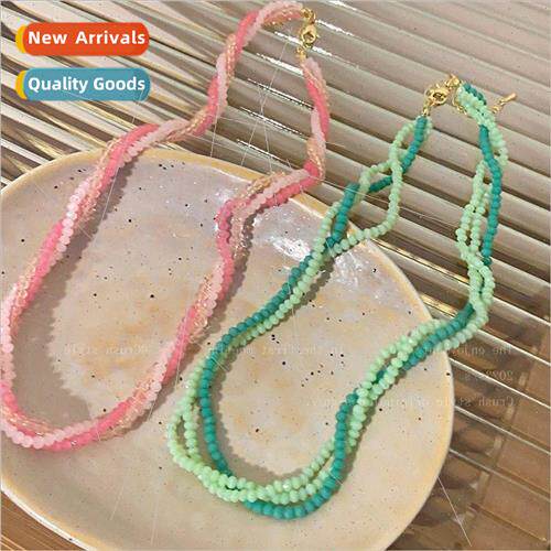 One Second Heart Wrap Beaded Necklace Women 2023 New che Acc