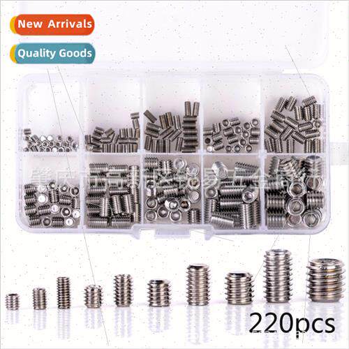220pcs box black 12.9 Stainless headless plug set screws M3M