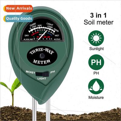 Soil tester moisture meter acid alkali light ph meter soil t