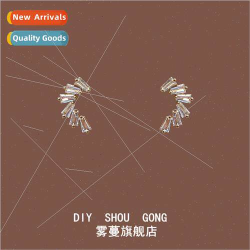 Handmade inlaid zirconia lerary popular fresh elegant versat