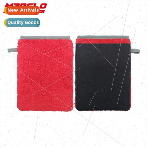 Coral fleece clay grinding gloves beauty clay car wash cloth