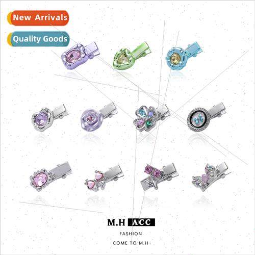 Purple Flower Small Clip Children Fashion che Europe Hair Cl