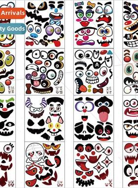 CM2306001 Halloween Stickers Pumpkin Emoji Stickers DIY Stic