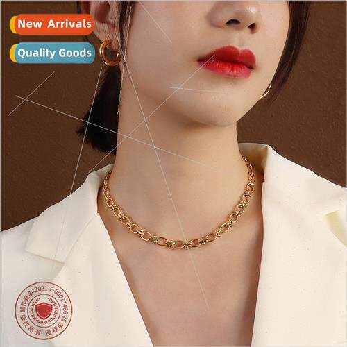 French ins Europe collarbone chain i cold wind necklace chai