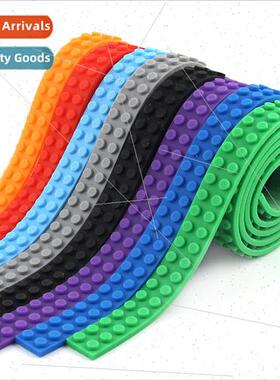 Children creative DIY blocks strip soft rubber strip compati
