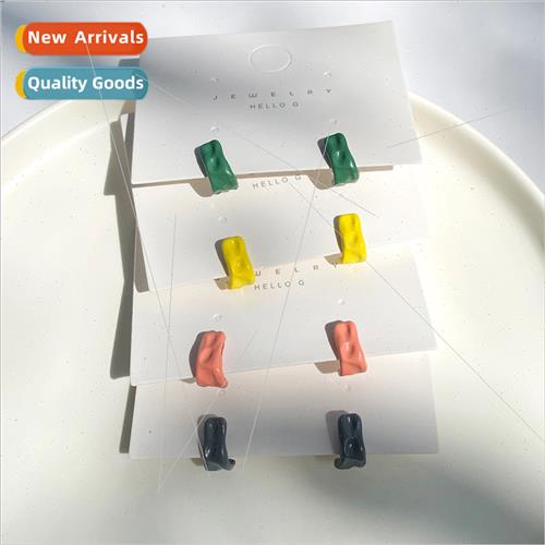 Koreabumpy glossy fashion earrings female birthday gift crea