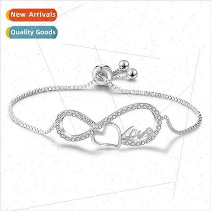 Creative Heart Love AAA Zirconia Eight Pull-out Adjustable B