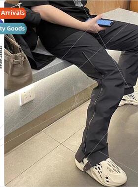 Pinti Bird god pants American high set niche side zipper fun