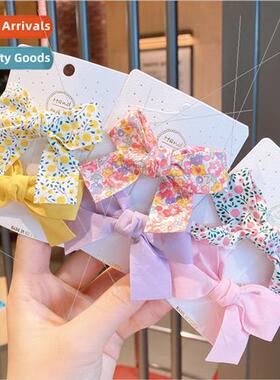 Koreasimple fresh flowers bow hairpin girls cute hairpin a p