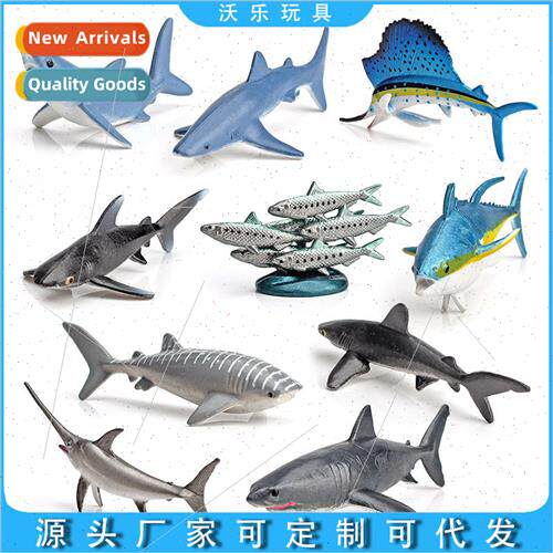 mulation Mini Pelagic Fish Model Sardine Great Whe Shark Swo