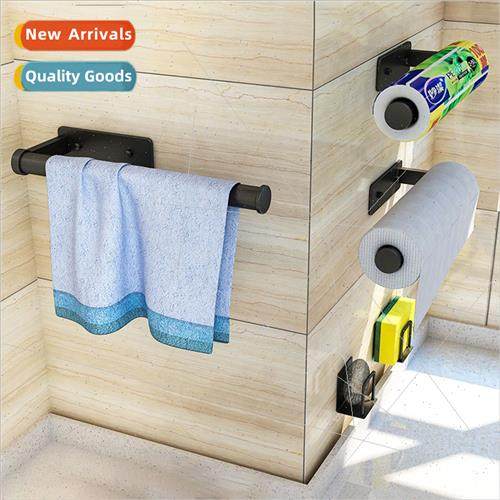 No-hole special shelves storage paper hanging rack roll pape