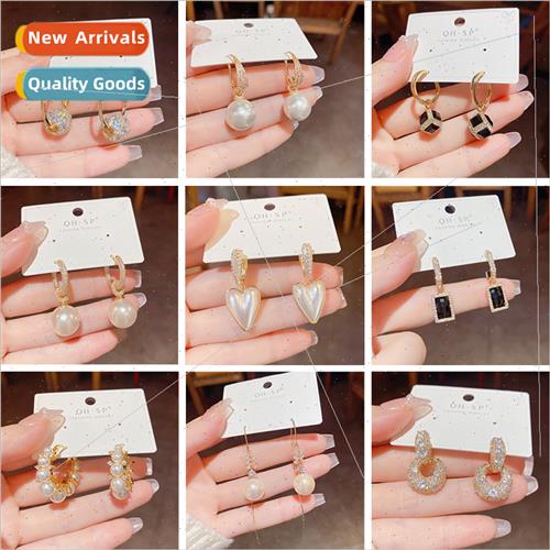 100 925 silver pin earrings earrings classic geometric long