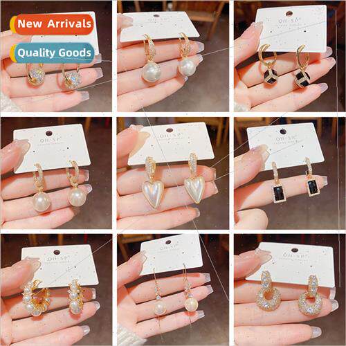 100 925 silver pin earrings earrings classic geometric long
