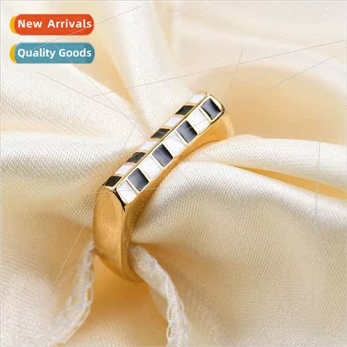 Europe new ins fashion simple beveled rectangular black whe
