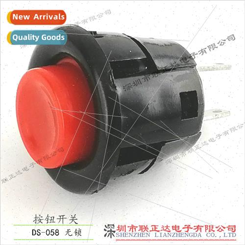 DS-058 Red Pushbutton Swch Opening 17mm Non-Locking Pushbutt
