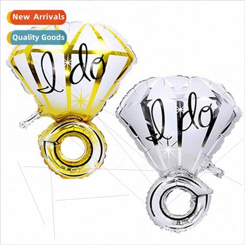 I DO diamond ring aluminum film balloon confession balloon w