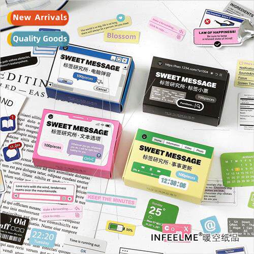 Label Instute Boxed Stickers Stickers Pack Korea Retro Handb