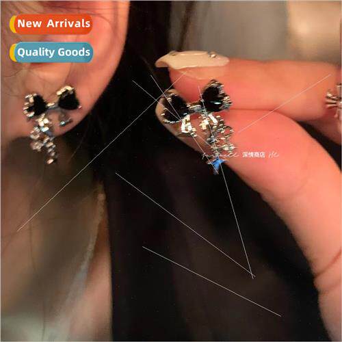 bow earrings female earrings 2023 new tide niche earrings