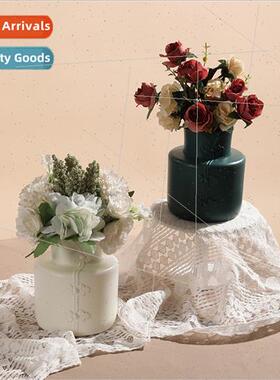 Plastic vase wet dry flower arrangement container retro cheo