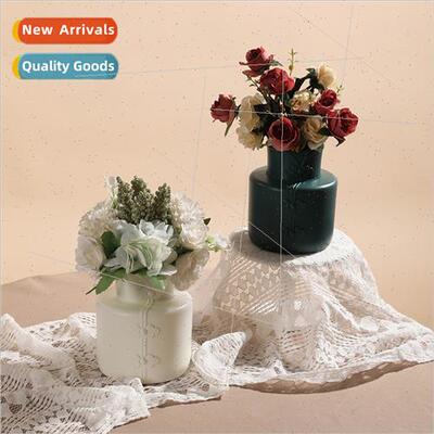 Plastic vase wet dry flower arrangement container retro cheo