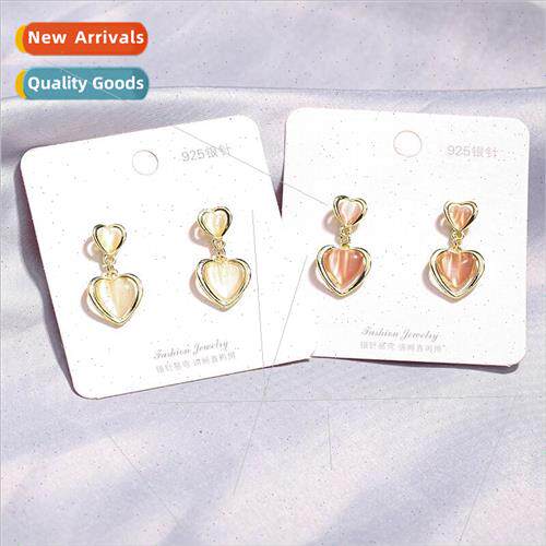 925 silver needle 2020 new tide fashion earrings female hear