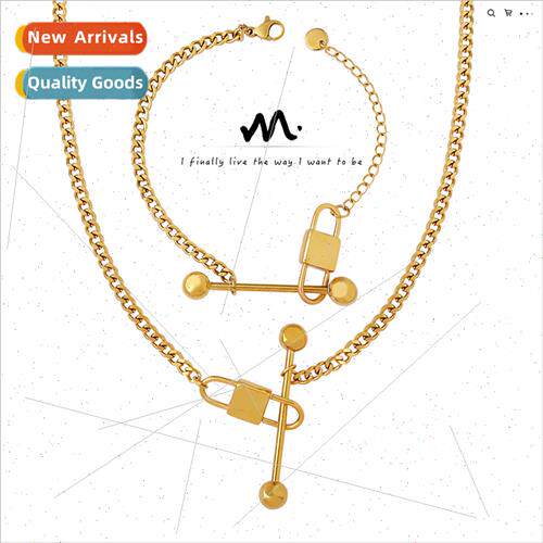 Europe ins fashion nd locks small waist necklace bracelet je