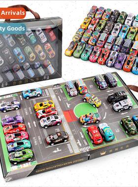 New puzzle alloy car model toys 1:72 alloy racing car 36 set