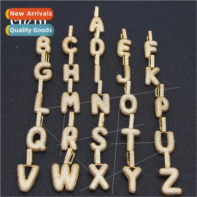 Hip hop new zirconia letter pendant plating nd diamond neckl