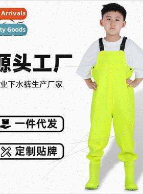 Children wading clothing PVC water pants half waterprofishin