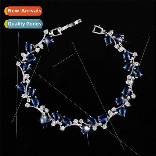 Europe Twisted Flower Rhinestone Bracelet mple Handmade Rhin
