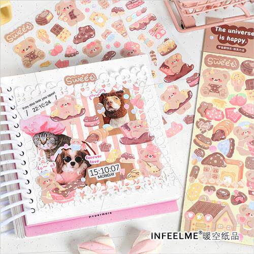 universe are happy self-adhesive stars flash stickers cartoo