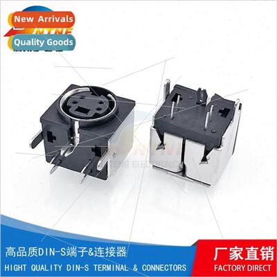S terminal female chassis connector all-in-one 4 pole 90 deg