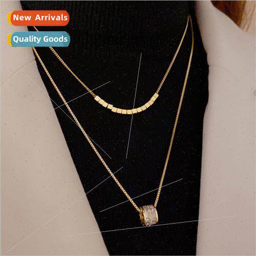 Autumn winter new fashion double layered stacked wear small