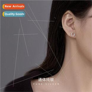ins silver S925 landing ced Dan wind cold necklace love