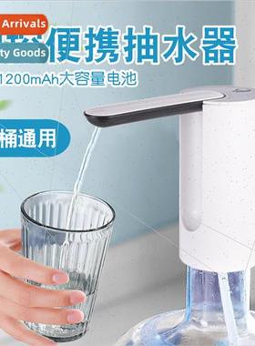 Folding simple rechargeable pumping device barrel water pump