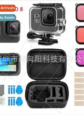 25pcs set gopro8 waterprocase tempered film filter anti-fog
