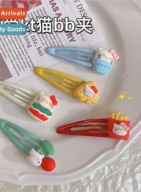 Cute cartoon hairpin girl heart kt cat bb clip side clip ban