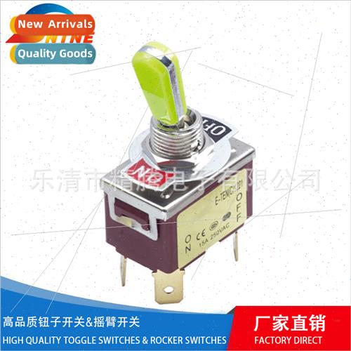 Four-pin 2-speed silver dot 4P E-TEN pushbutton swch pin roc