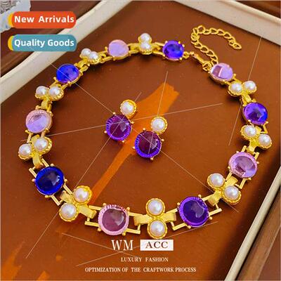 Pearl necklace women Necklace collarbone chain Hundred Jewel