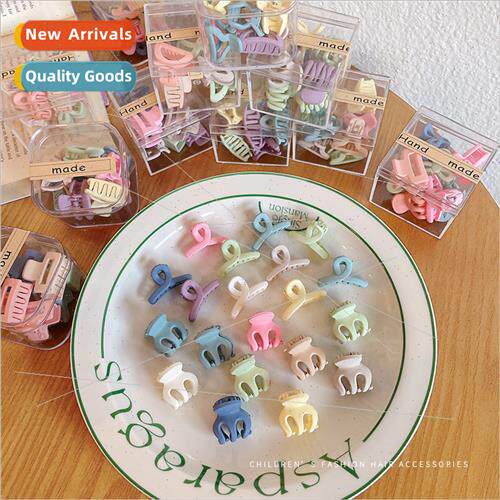 Korea frosted macaron color small grab clip cute side hair c