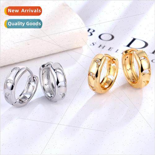 Ins fashion simple texture earrings female Europe hundred wh