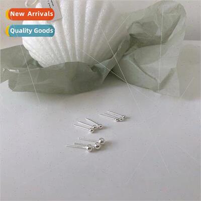 925 silver silver needle to raise ear holes minimalist bean
