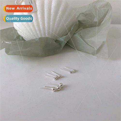 925 silver silver needle to raise ear holes minimalist bean