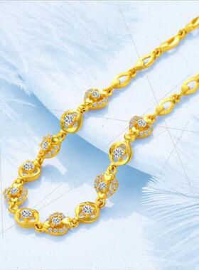 Gold bracelet female new wedding ladies 999 gold bracelet gi